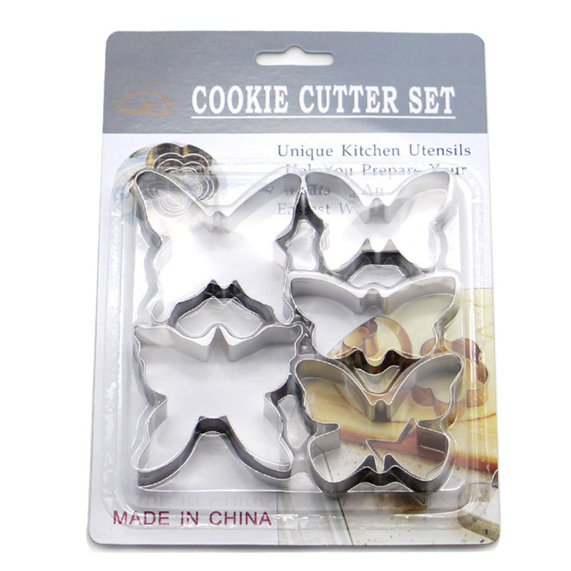 5Pcs Butterfly Shape Cookie Cutter Set 430 Stainless Steel Baking Mold (BPA Free, No FDA) 5Pcs Butterfly Shape Cookie Cutter Set 430 Stainless Steel Baking Mold (BPA Free, No FDA)